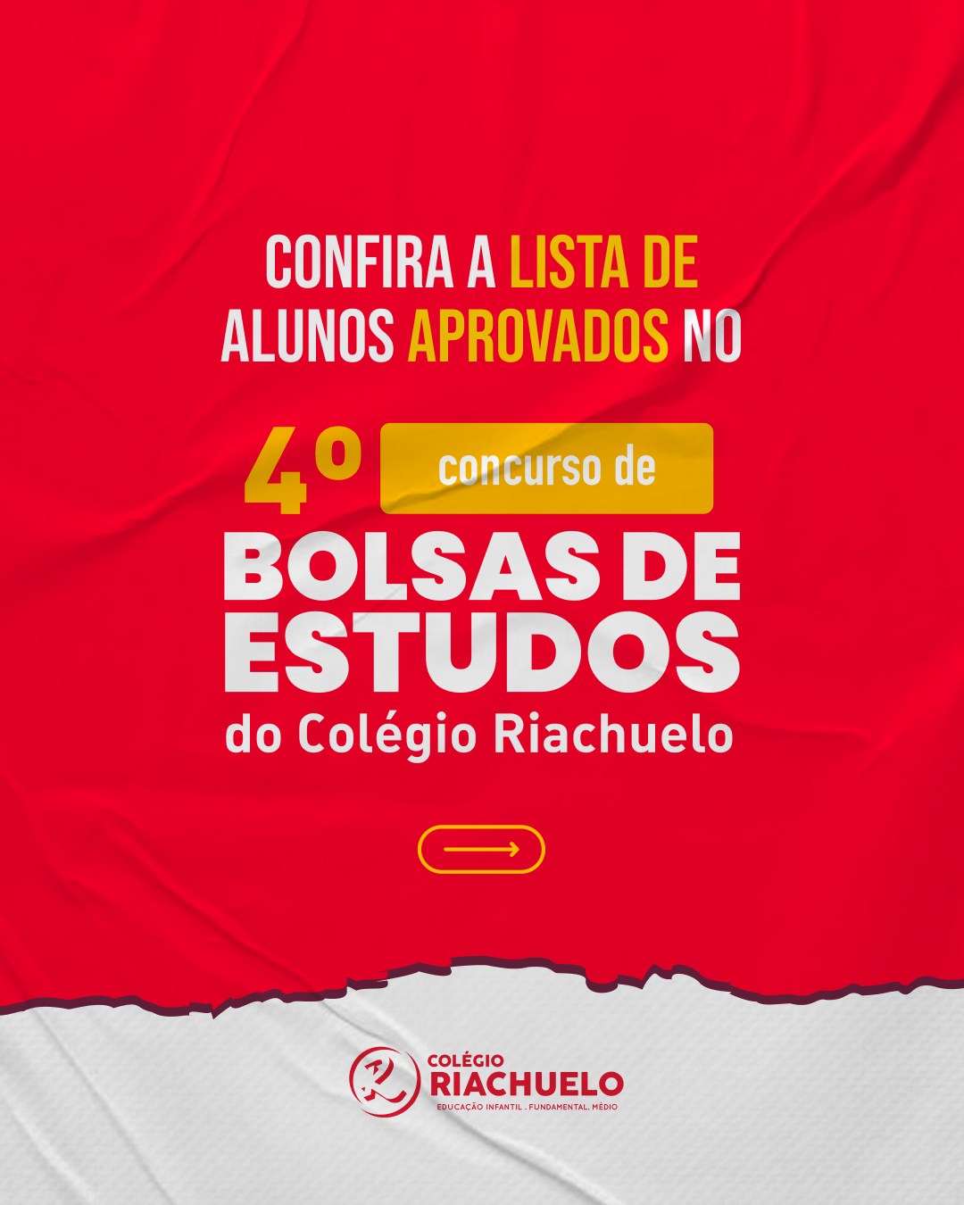 Resultado 4º Concurso de Bolsas Do Colégio Riachuelo!